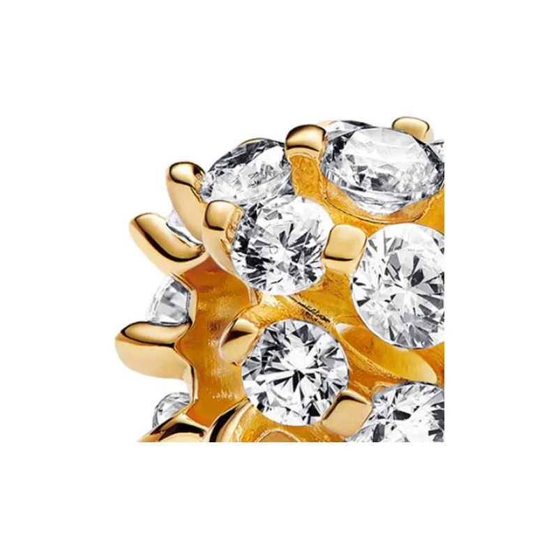 Pandora Gold Plated Copper Silver Alloy Accessories Unisex Gold-1