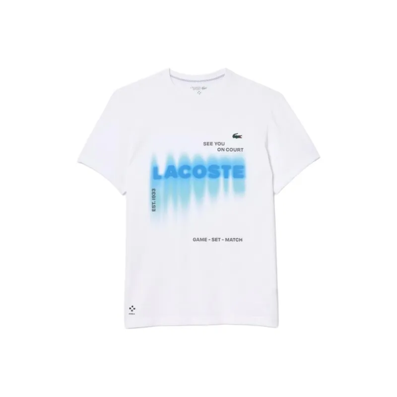 LACOSTE x DANNIER·MEIDEWEIJIEFU,LIANMINGKUAN T Shirt Men's White-0