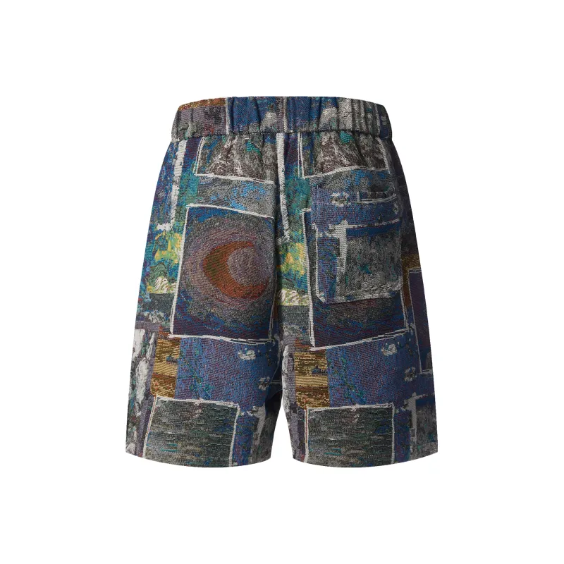 UPZCY Casual Shorts Unisex Sri Lanka Blue-27