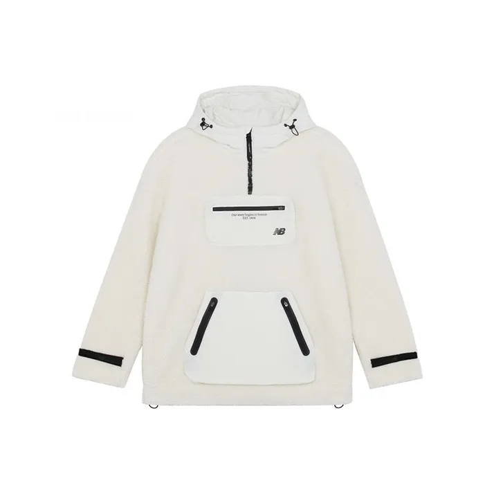 New Balance Sports Life Collection Sweatshirt Unisex Ivory White-0