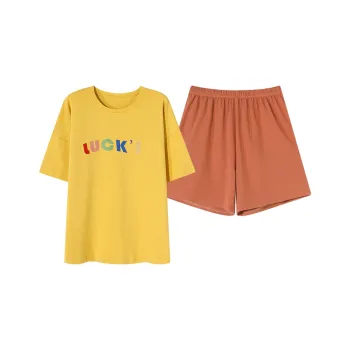FENTENGCARE Pajama Set Women's Gold