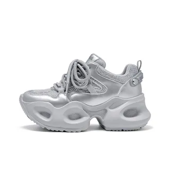 FIVE PLUS Cushioning Lightweight Height Increasing Low Top Chunky Sneakers Women's