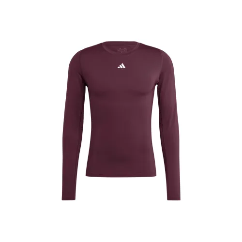 Adidas Free Shipping With AdiClub Techfit Aeroready Long Sleeve Tee