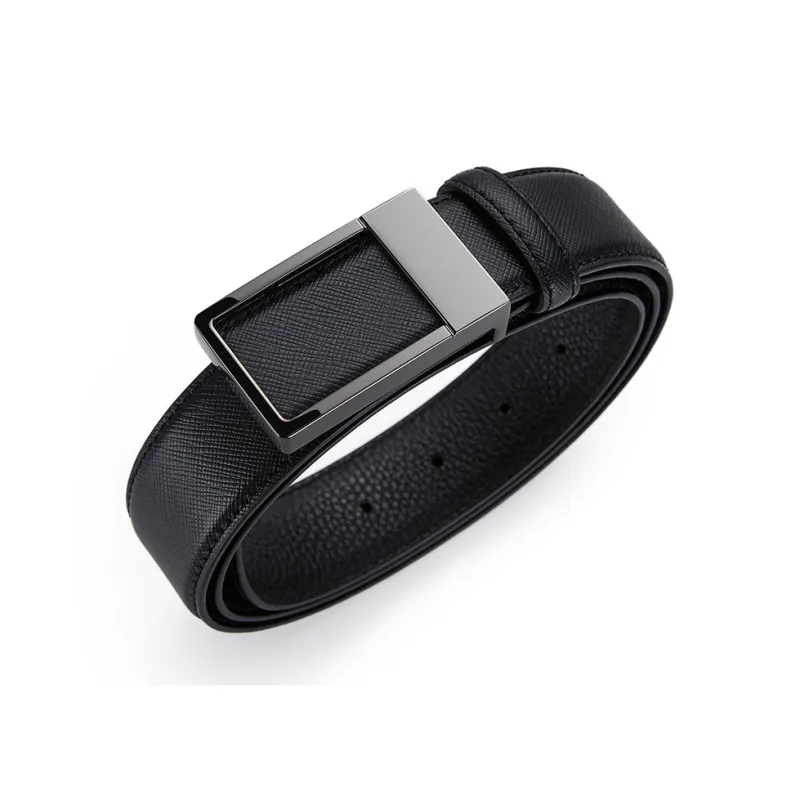 Jeccieziio Cow Leather Belts Men's Gunmetal Gold Silver Width 3.4cm Writing A Greeting Card Printing Photos-0