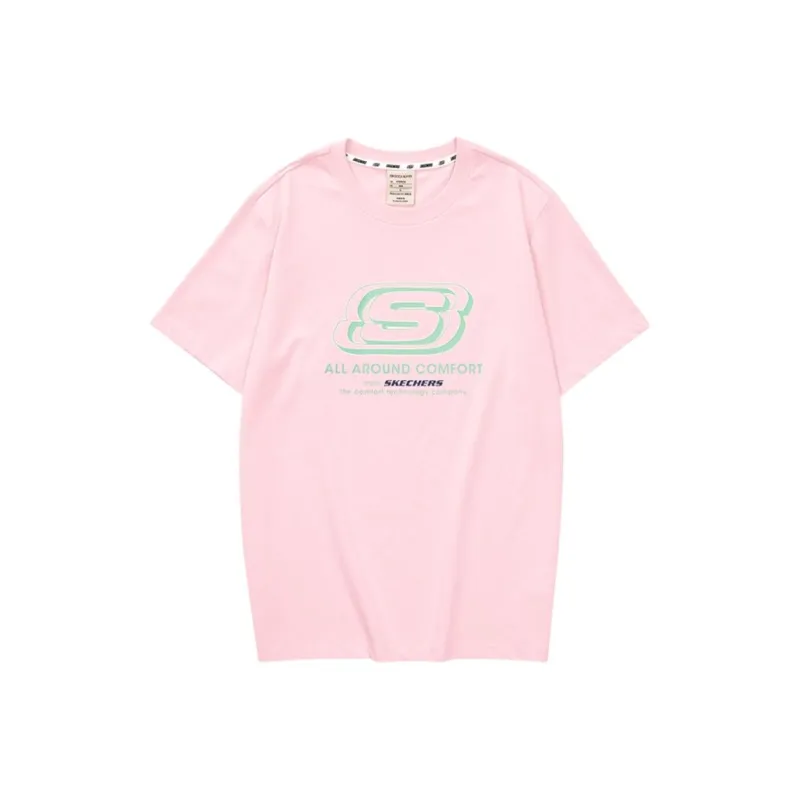 Skechers T Shirt Unisex Chalk Pink-0