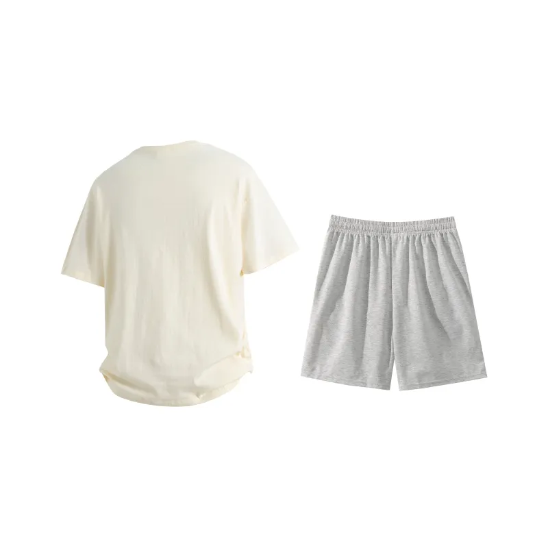 OGEK Casual Sportswear Unisex Black+Black Shorts-11