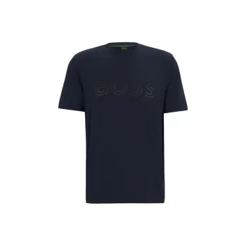 HUGO BOSS Maxi Logo Embossed Crewneck T Shirt