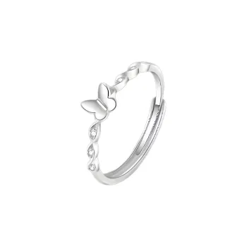 CHINA GOLD Natural Processed Topaz, 999 Fine Silver Rings Unisex