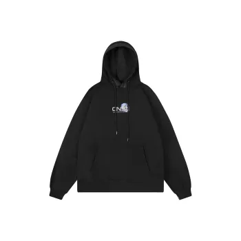 FEAROM Hooded Loose Fit Sweatshirt Unisex Black