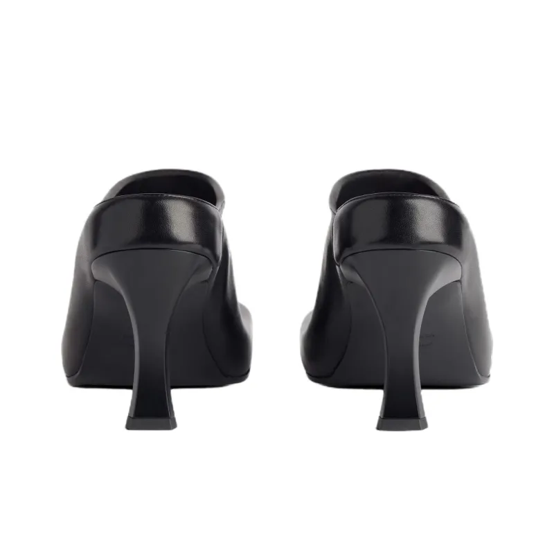 Scholl x Balenciaga Closed Toe Slippers 8cm Women's Black-5