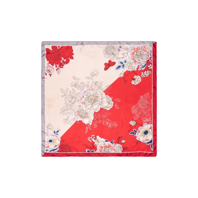 Shanghai Story 100% Polyester Silk Scarves Women's-13