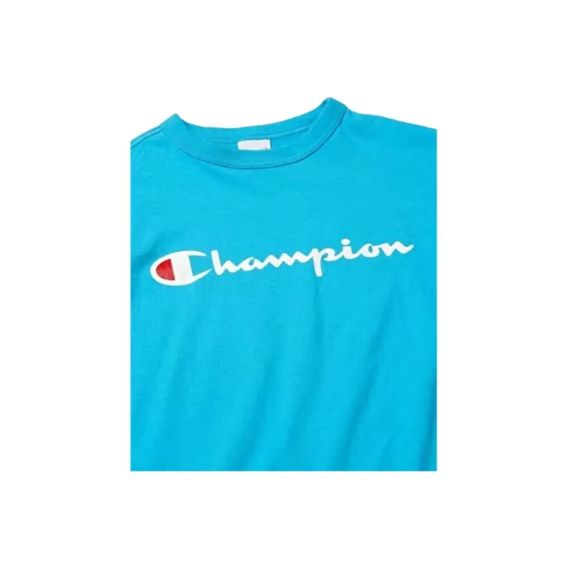 Champion T Shirt Japan Version Unisex Aqua Blue-1