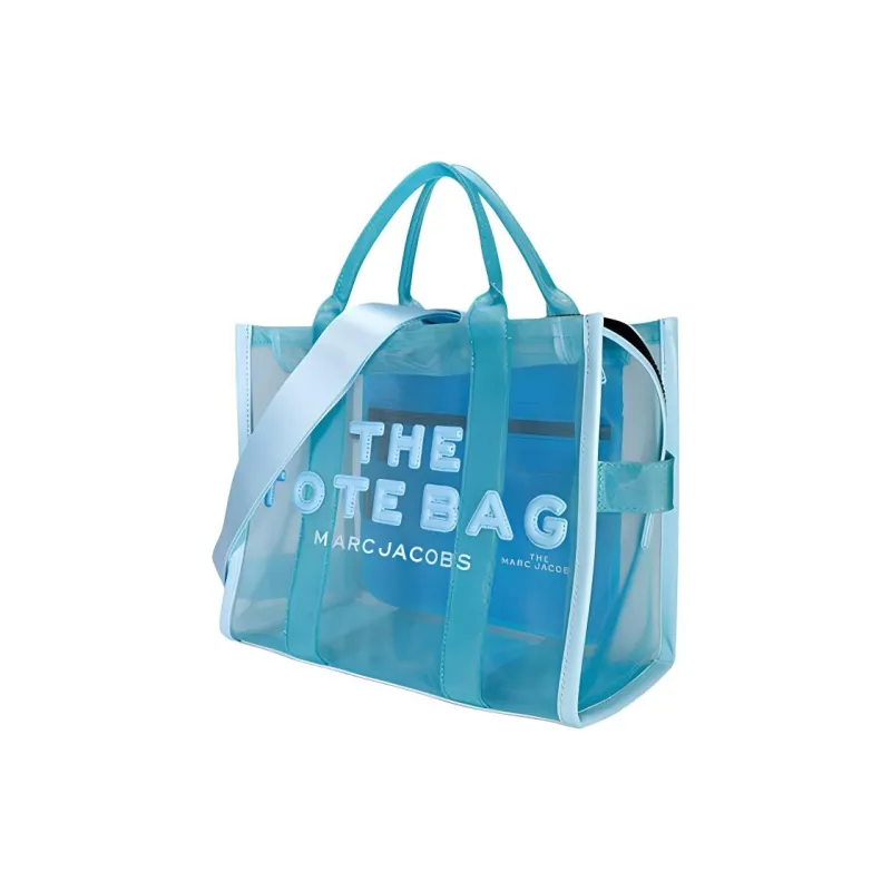MARC JACOBS Mesh Tote Bag, Shopping Bag, Handbag Trumpets Women's Fluorescent Blue-1
