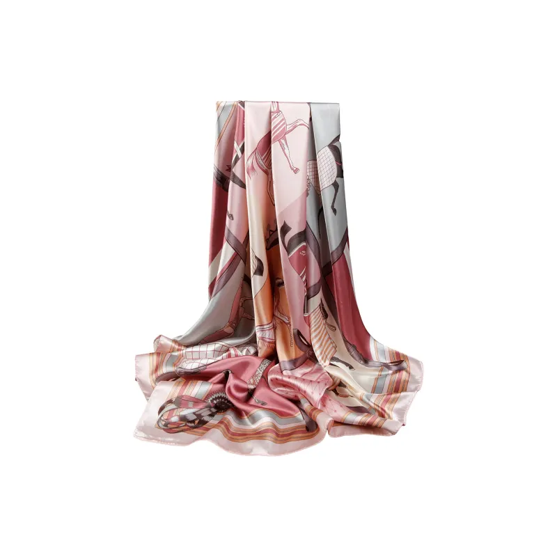 Shanghai Story 100% Polyester Silk Scarves Women's-49