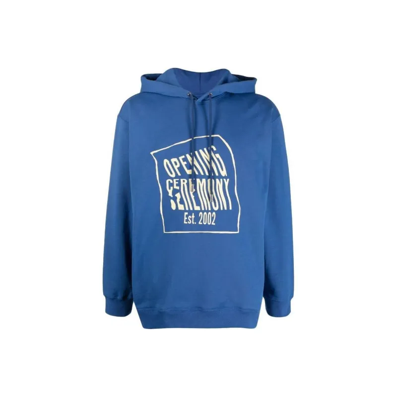 Opening Ceremony Warped Logo Printed Hoodie-0