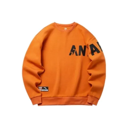 ANTA Variety Training Collection Sweatshirts Men Natural Orange