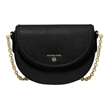 MICHAEL KORS Jet Set Charm Saffiano Leather Crossbody Bag Shoulder Bag Women's Black