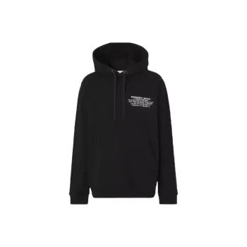 Burberry Location Print Drawstring Hoodie