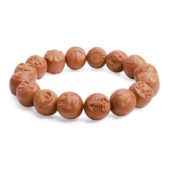 MUSHENGYUAN Monkey Head Walnut Bracelets Unisex