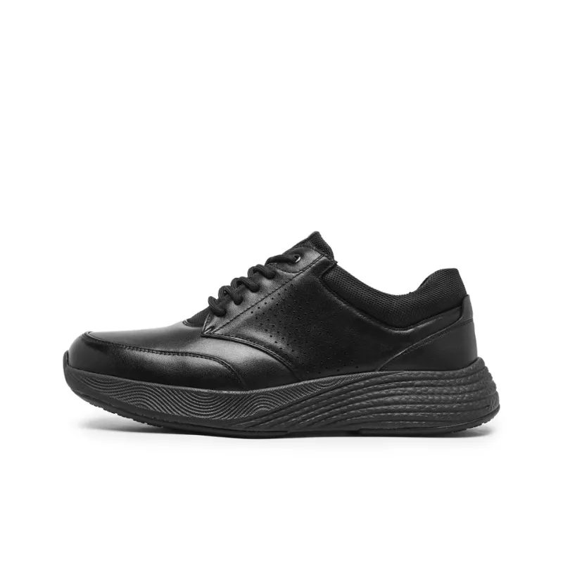 Shu Family Breathable And Resilient Low Top Casual Shoes Men's Black-0