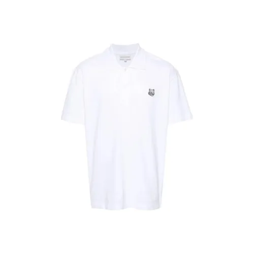 Maison Kitsune Fox Head Patch Short Sleeved Polo Shirt