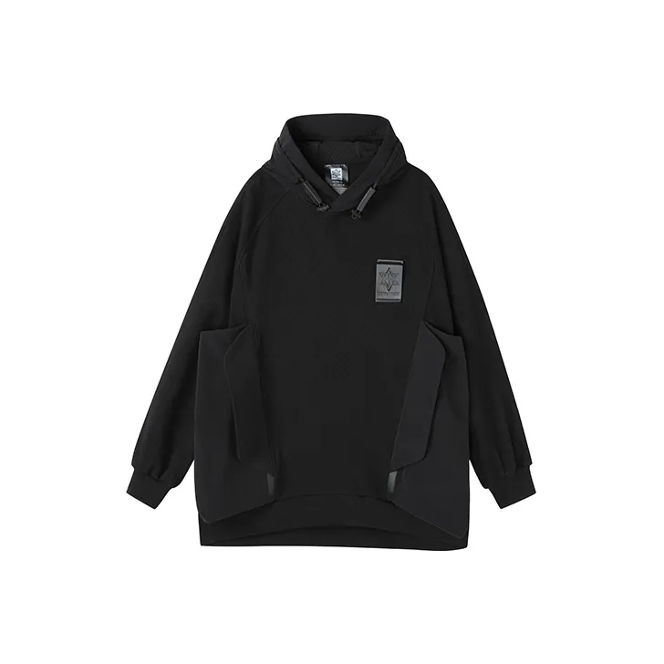 NORVINCY Chinese Fashion Trend Multi Pocket Pullover Sweatshirt Unisex-0