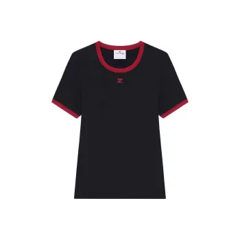 COURREGES Heritage Crewneck T Shirt