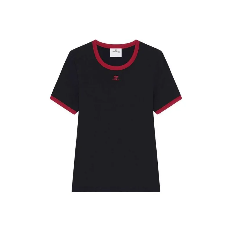 COURREGES Heritage Crewneck T Shirt-0