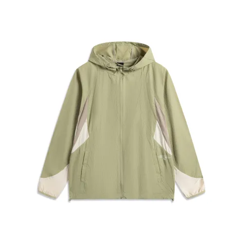 LiNing Sports Life Collection UV Protection Sun Protection Clothing Men's Sho Leaf Green