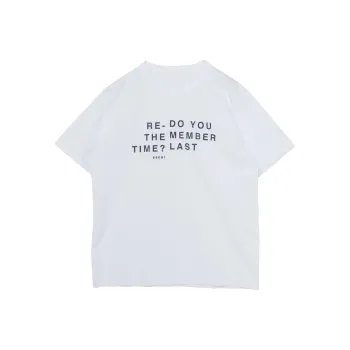 Sacai Flocked slogan T shirt