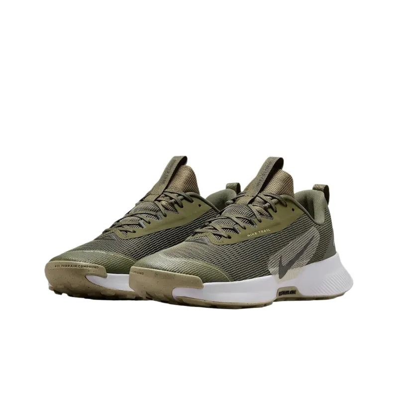 Nike Juniper Trail 3 Low Top Running Shoes Men's Olive/Khaki/White-2