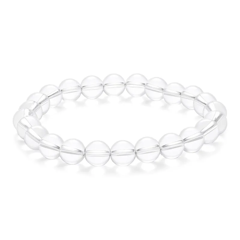 LAOMIAO Natural White Crystal Bracelets Women's-0