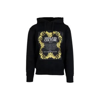 VERSACE JEANS COUTURE Baroque Logo Printed Hoodie