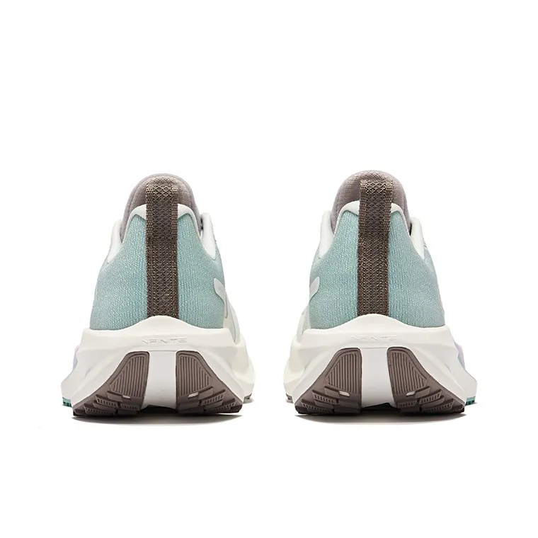Erke Cushioning Rebound Low Top City Commute Running Shoes Women's Snowflake Cream Azure-3