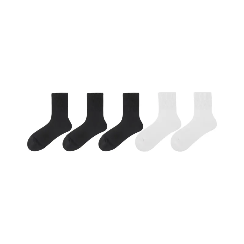 SEOBEAN Mid Calf Socks Men's 5 Pack-9
