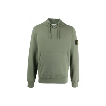 STONE ISLAND 64120 Brushed Cotton Fleece Hoodie