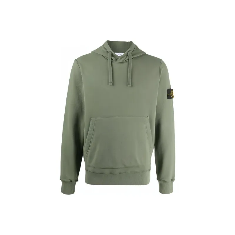STONE ISLAND 64120 Brushed Cotton Fleece Hoodie-0
