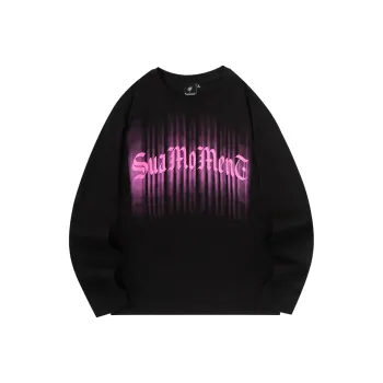 Suamoment Spring And Fall Casual Loose Fit Long-Sleeved T-Shirt Unisex