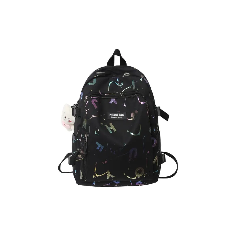 H YXIANG Nylon Backpack Unisex Multicolor-2