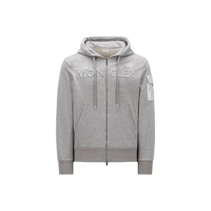 Moncler Sweatshirts Men Gray-0