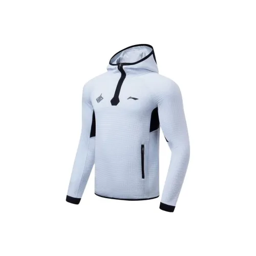 LiNing Sports Basketball Collection Sweatshirt Men's Standard White