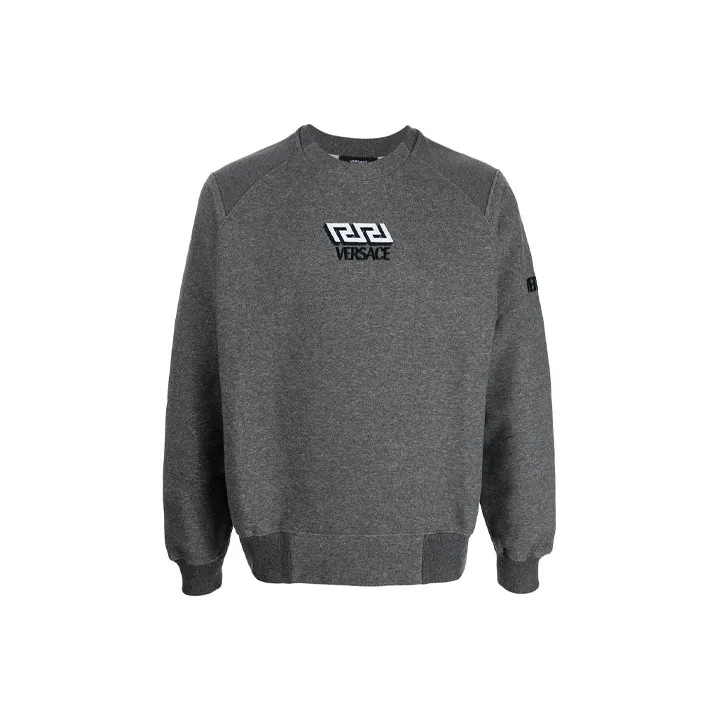 VERSACE Sweatshirts Men Gray-0