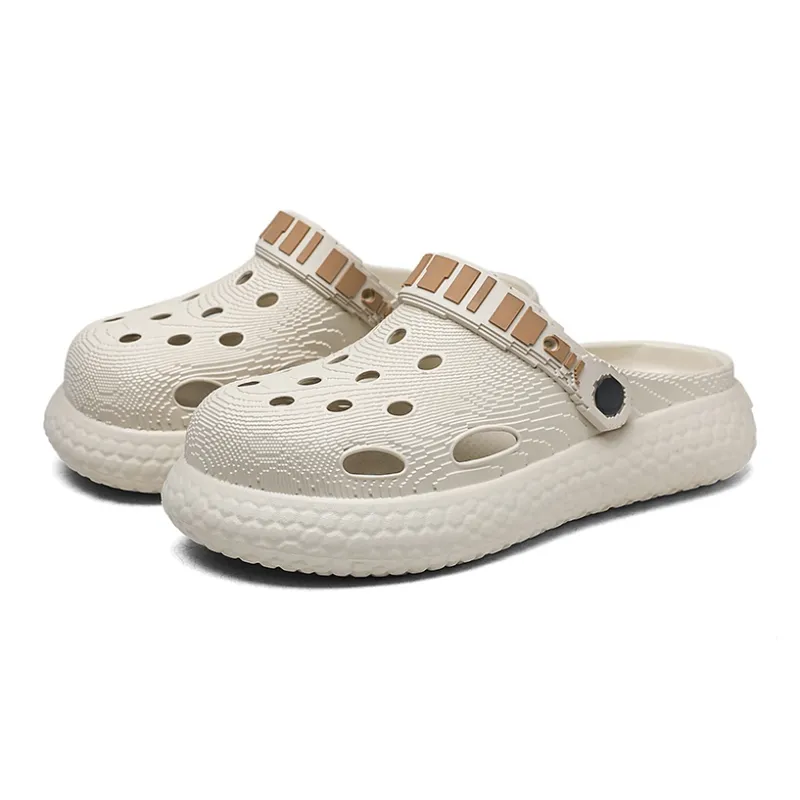 Darcy Sen Sandal Slippers Khaki/Black Gray/Khaki Black-1