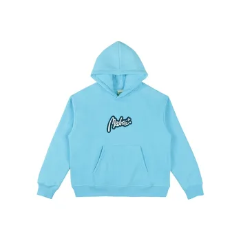 MEDRIA Hooded Loose Fit Sweatshirt Winter Unisex Carolina Blue