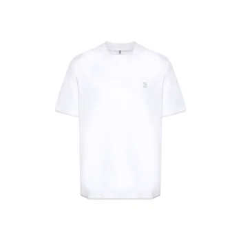 Brunello Cucinelli Logo Embroidered Layered T Shirt
