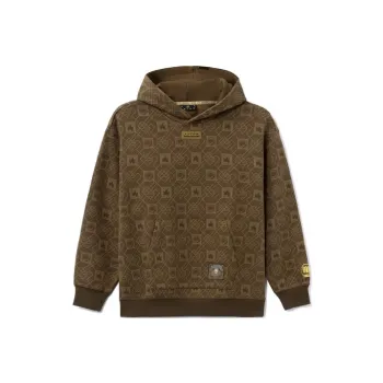 LiNing Sweatshirt Unisex Natural Brown All Over Print