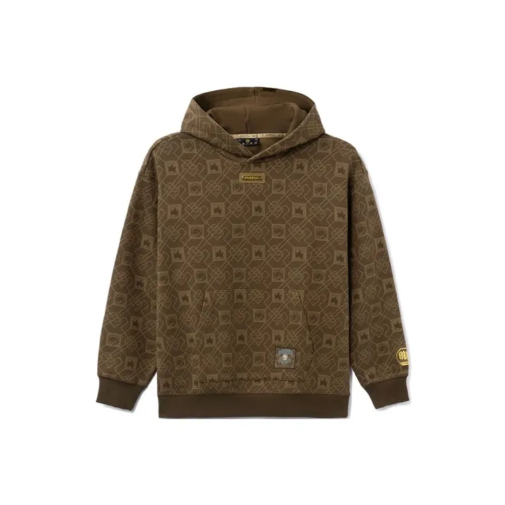 LiNing Sweatshirt Unisex Natural Brown All Over Print-0