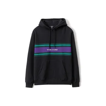 VOLCOM Moderate Hooded Fitted Regular Sweatshirt Unisex Black