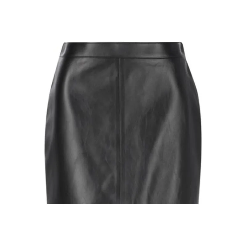 CELINE SS25 Spring Summer Women's Collection Leather Long Skirts Women's Black-2