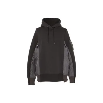 Sacai X Sponge Sweat Panelled Hoodie